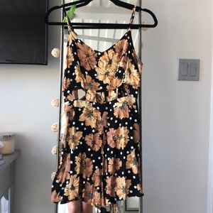 Flower polka dot Topshop romper